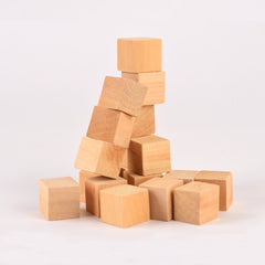 Wood Cubes 20 X 20 X 20 mm Bag 18 Unt