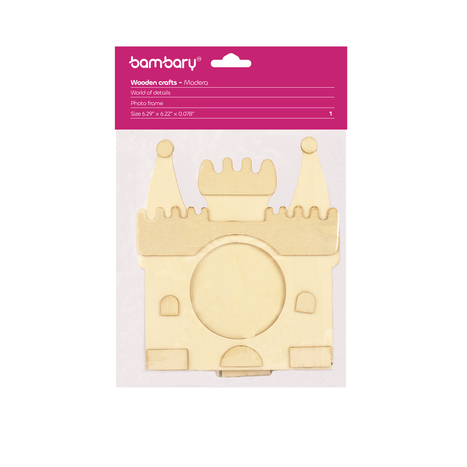 Plywood Photo Frame - Castle