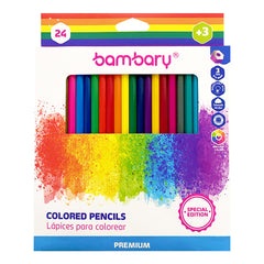 Hexagonal Color Pencils 7" X3.0 mm Box 24 Unt Special Edition