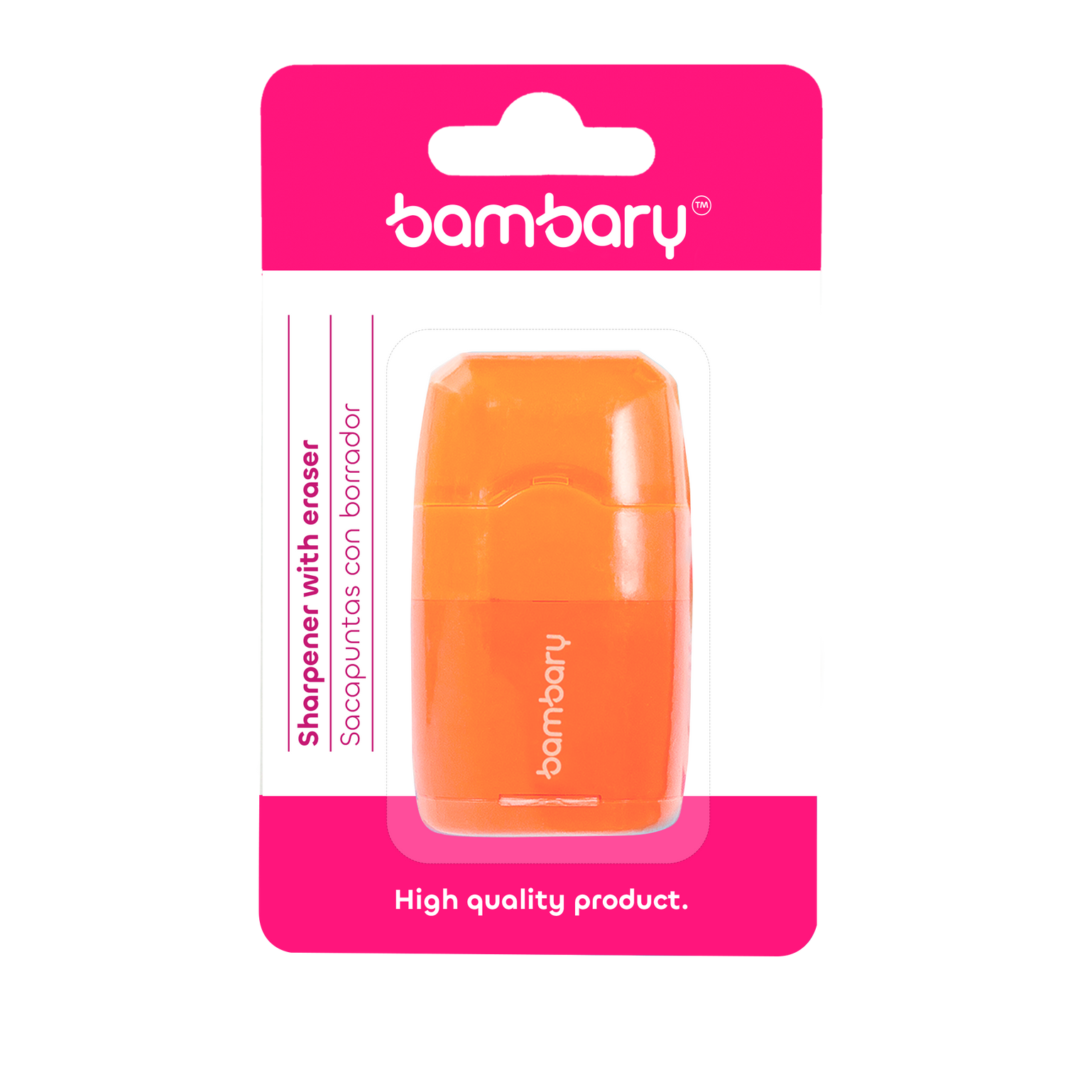 Plastic Sharpener 2 Holes With Deposit With White Eraser Bli 1 unt
