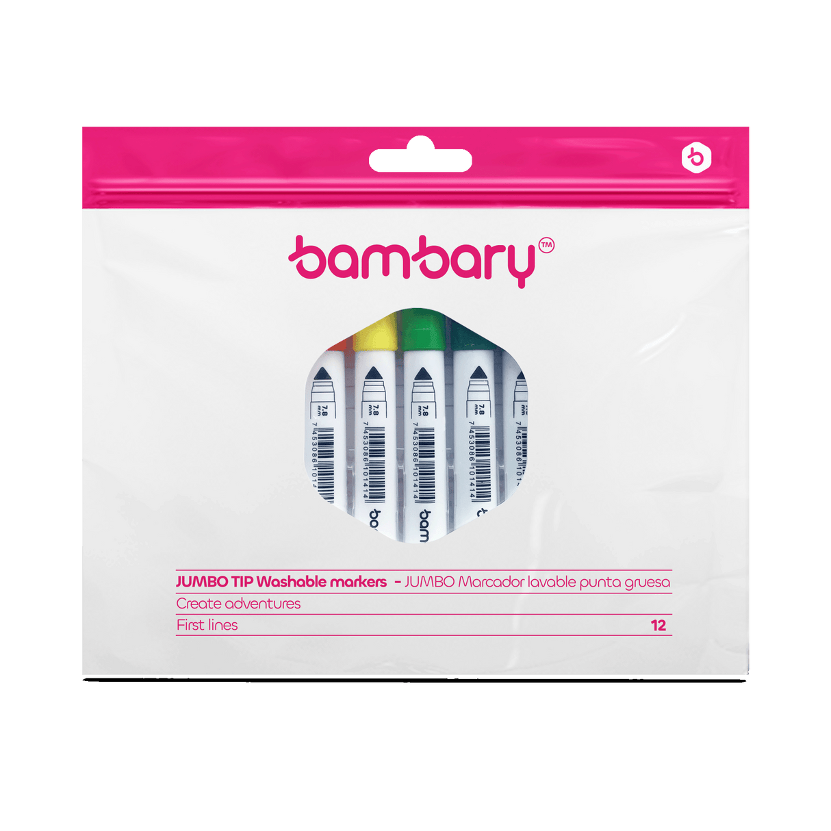 Round washable markert bold tip 12 unt