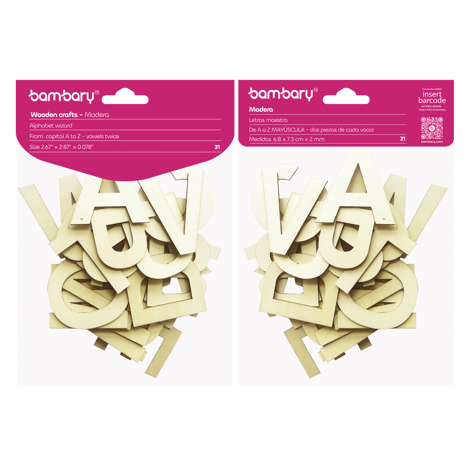 Plywood shape - capital letters