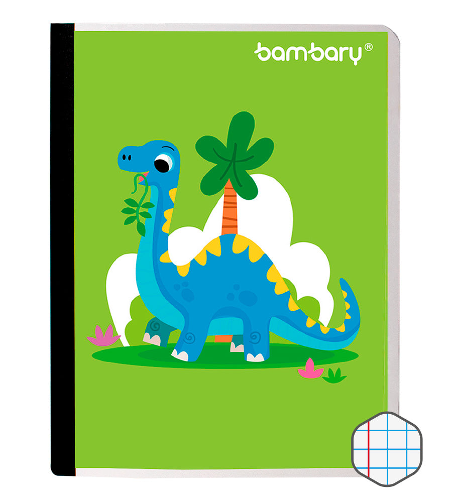Children Composition Notebook 24 8x19 1 cm 56 GSM 100 SH Graph Lines - Bambary