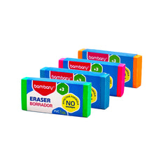 Color Assorted Eraser Size 20X54X10 mm TPR PB Box 30 Unt - Bambary