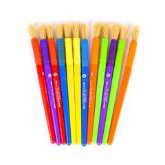 Paintbrush Jumbos For Kids In Colors PVC Can 12 unt - Bambary