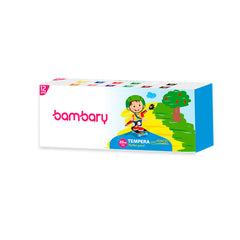Poster Color 20 ml with Paintbrush Box 12 unt - Bambary