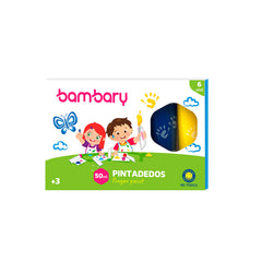 Finger Paint Tube 50ml Primary Colors Box 6 unt - Bambary