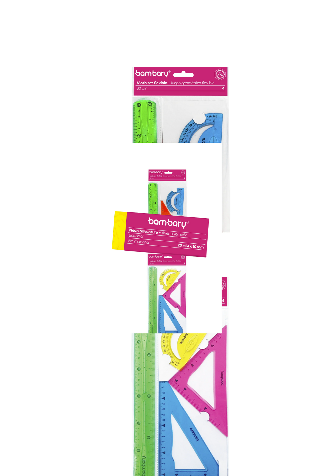 Color Assorted Eraser Size 20X54X10 mm TPR PB Box 30 Unt