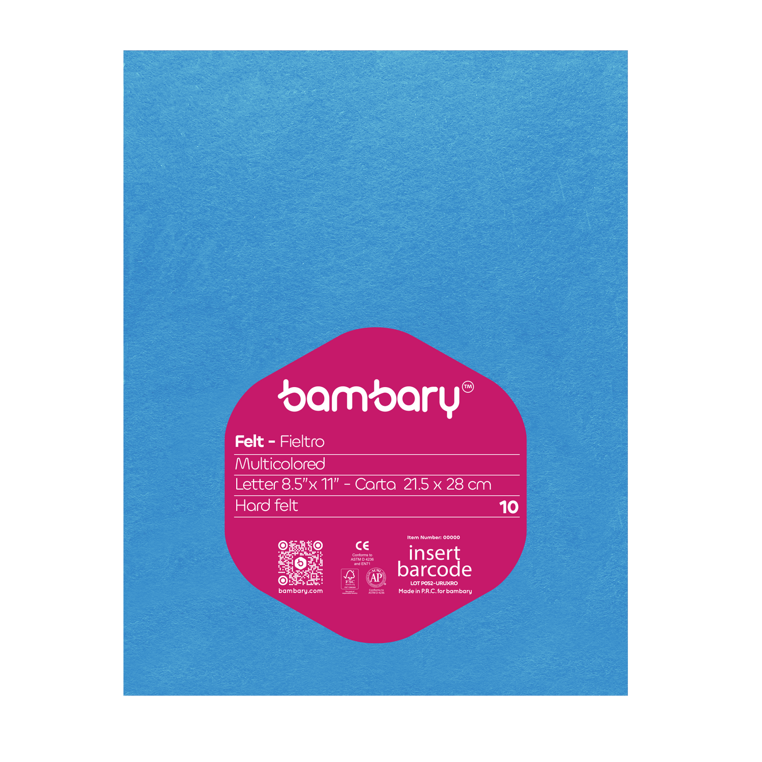 Hard Felt A4 10 Und Multicolor