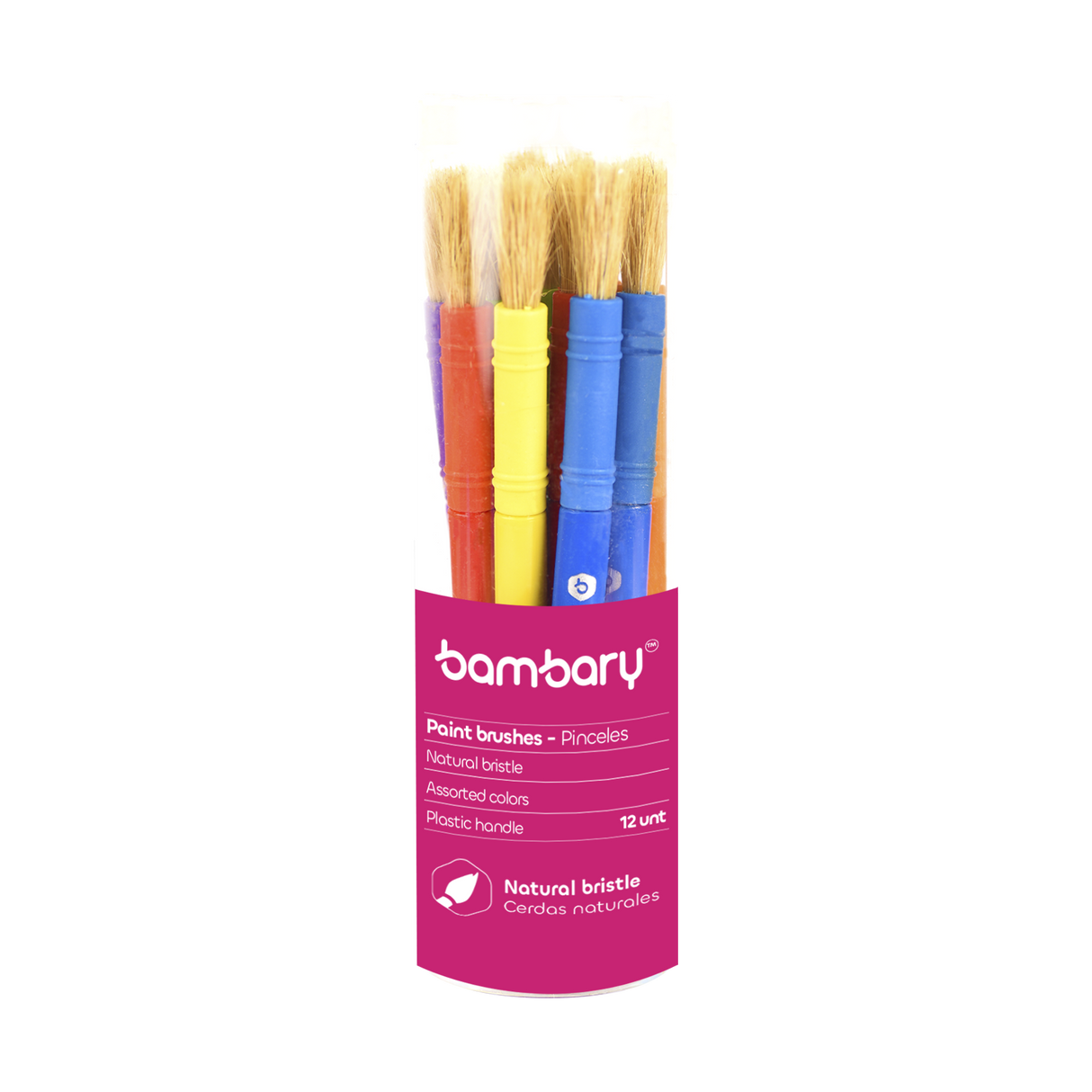 Paintbrush Jumbos For Kids In Colors PVC Can 12 unt