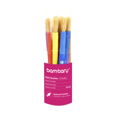 Paintbrush Jumbos For Kids In Colors PVC Can 12 unt