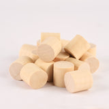 Wood Round Cubes 19 X 19 mm Bag 18 Unt