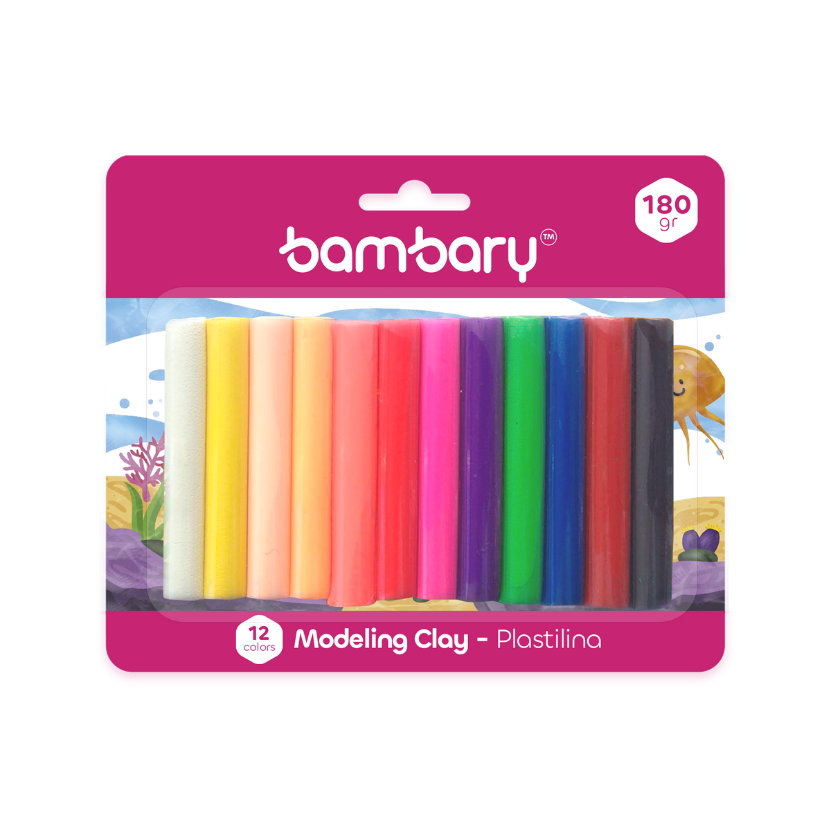 Modelling Clay 15 gr Bar 12 Colors Bli 12 unt