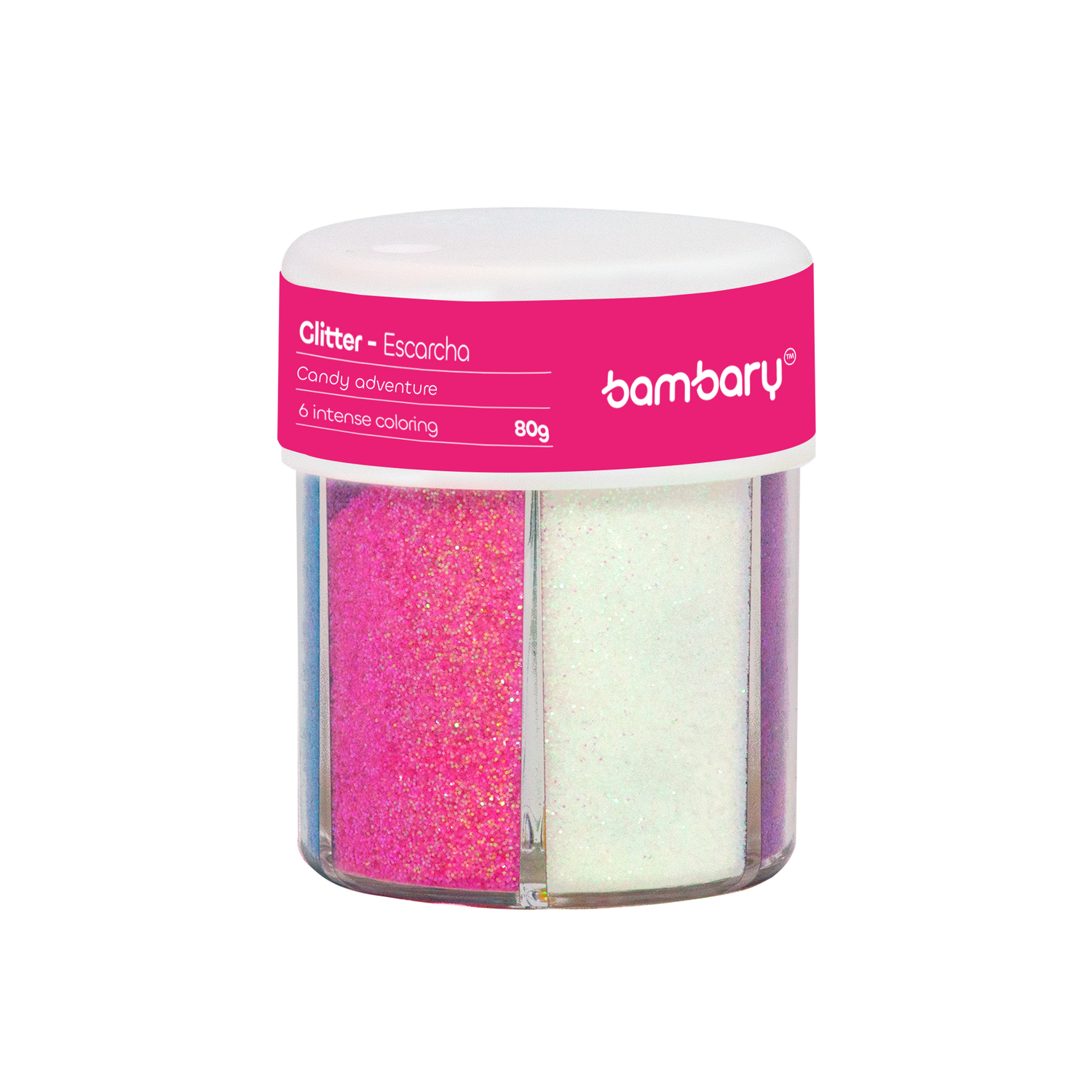 Glitter Bottle 6 colors 1/64" 80 gr