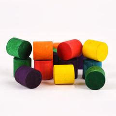 Wood Round Cubes 19 X 19 mm Bag 18 Unt