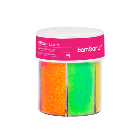 Glitter Bottle 6 colors 1/64" 80 gr