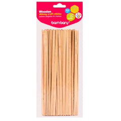 Wood Skinny Sticks 190 x 6 x 1,3 mm Bag x 100 unt