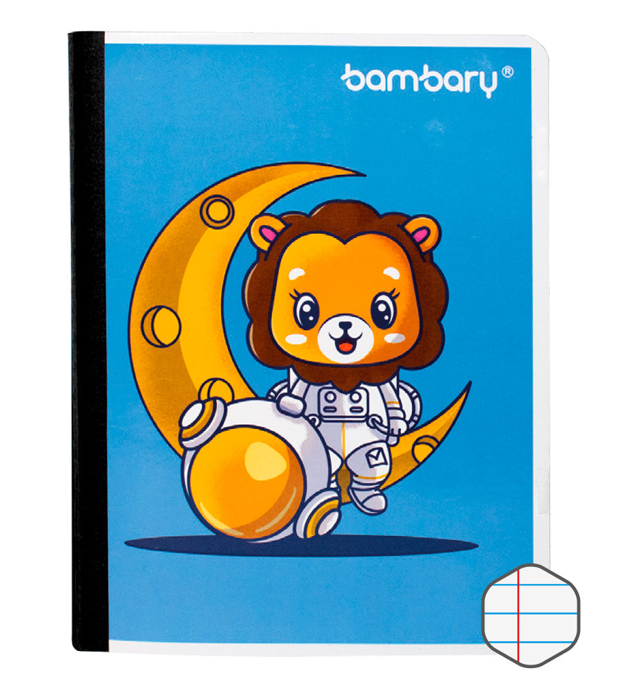 Children Composition Notebook 24 8x19 1 cm 56 GSM 100 SH College Ruled - Bambary