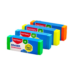 Color Assorted Eraser Size 30X65X11 mm TPR PB Box 30 Unt - Bambary