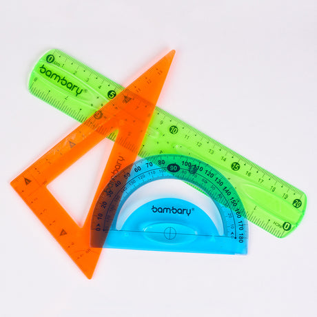 Flexible Geometry Set 20 cm 3 unt - Bambary