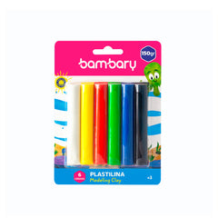 Modelling Clay  25 gr Bar 6 Colors Bli 6 unt - Bambary