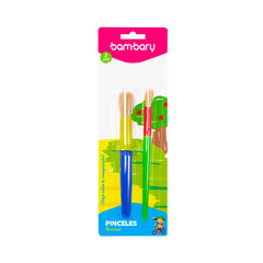Paintbrush Jumbos For Kids Assorted Colors 2 Size - Bambary