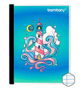 Student Composition Notebook 24 8x19 1 cm 56 GSM 100 SH College Ruled - Bambary